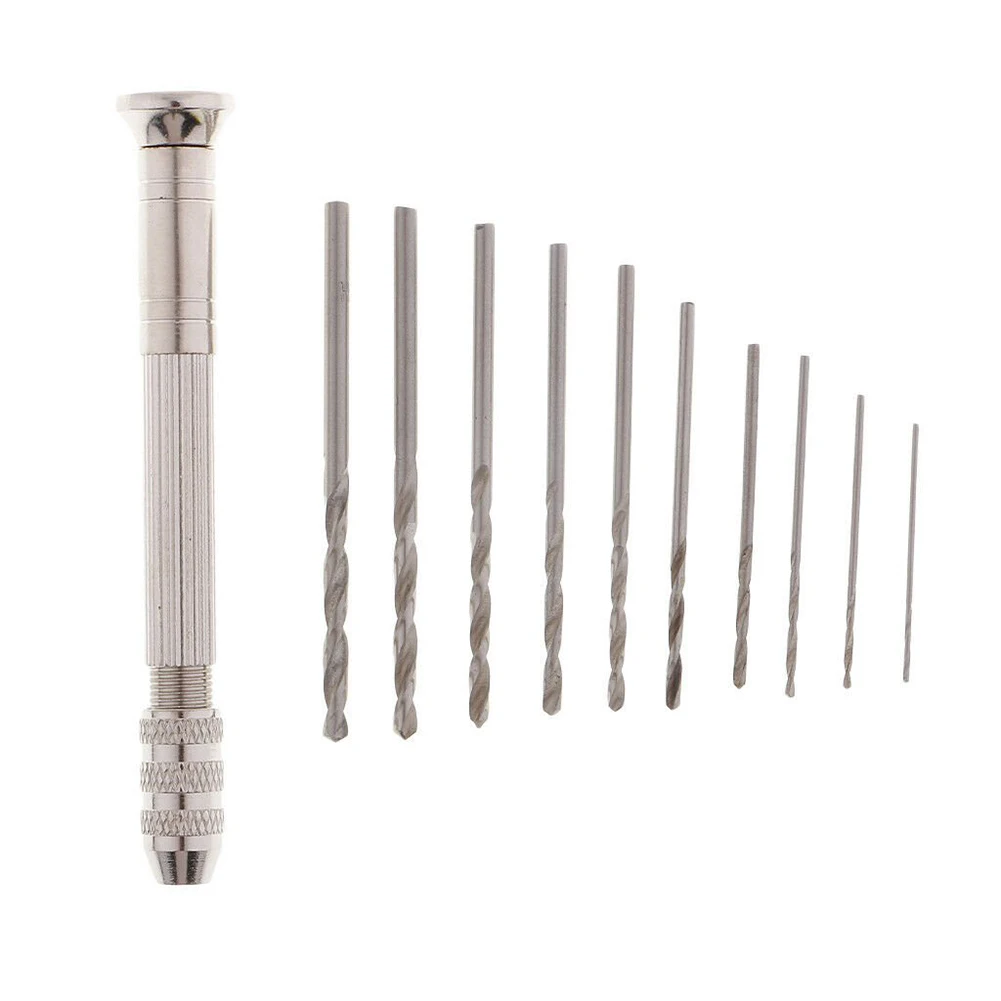 0 3 2 8 мм Алюминий ручная дрель с Быстрозажимной патрон + 10 шт Мини кручения