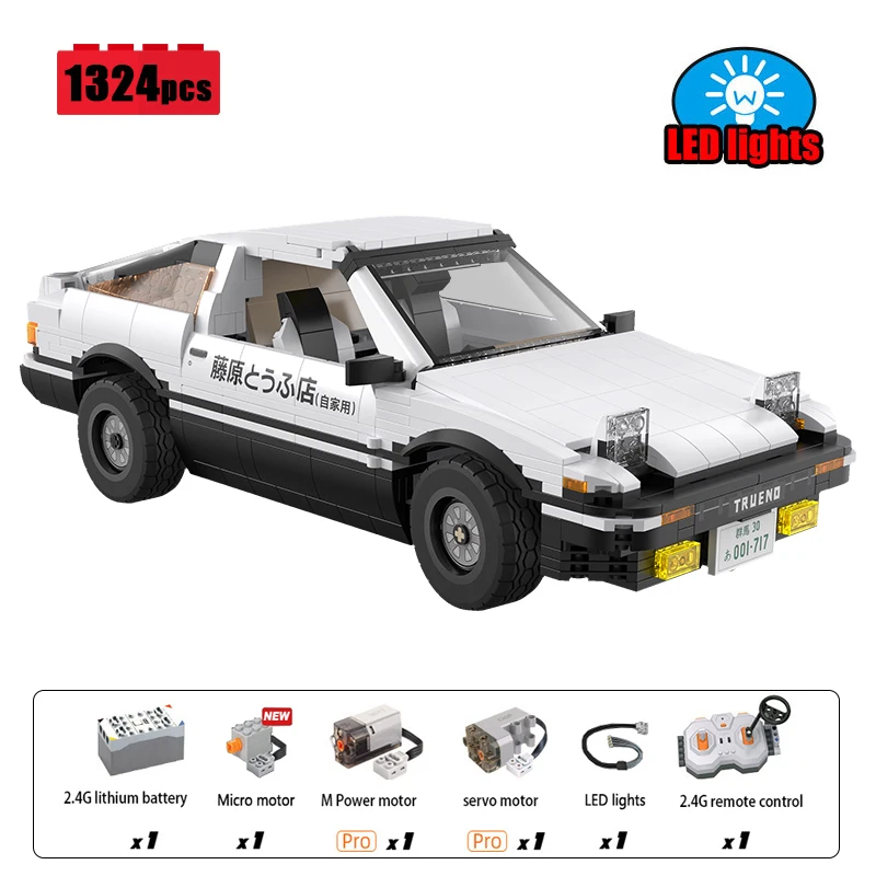 

Cada Technical anime AE86 Sports Car Building Blocks Assembling MOC Remote Control City Racing Brick Boy's Toy Gift Christmas