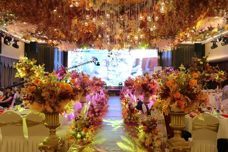 Цветы искусственные Высокое качество оранжевый серии свадебные Пластиковые