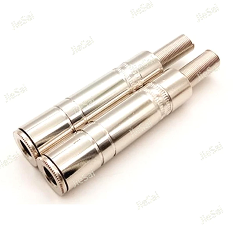 

2pcs Metal 6.5mm Famale Interface Socket Audio Soldering Joint 6.35 Mono Channel Microphone Wire Connector Receptacle