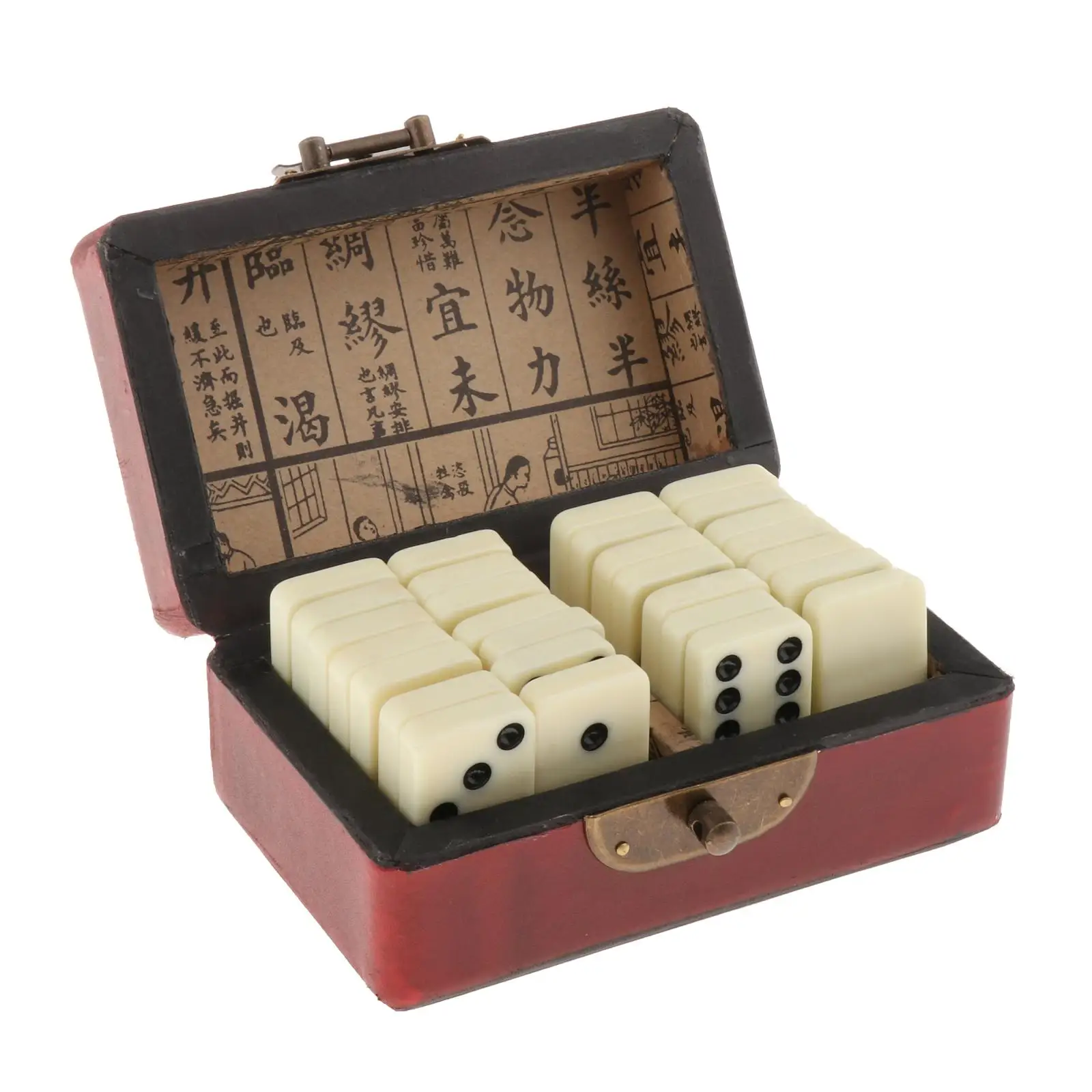 Традиционная игра Double Six 6 White с черной точкой игровой набор домино деревом | Спорт