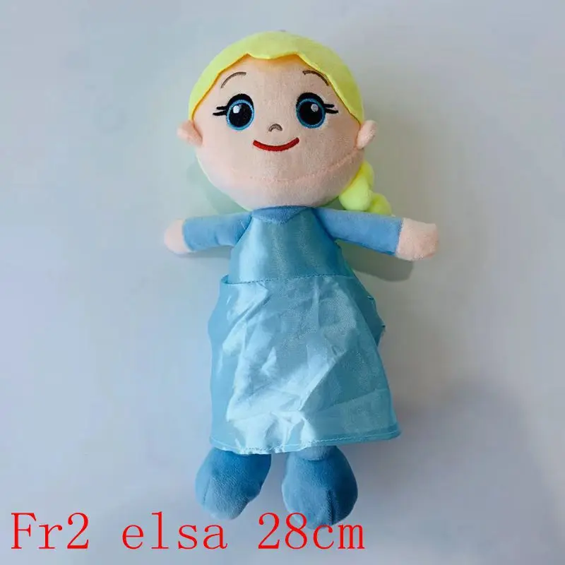 28cm elsa 40-50 см Снежная королева принцесса Fever Анна Эльза Brinquedos чучело Плюшевые игрушки куклы для детей рождественские подарки - Цвет: 28cm elsa