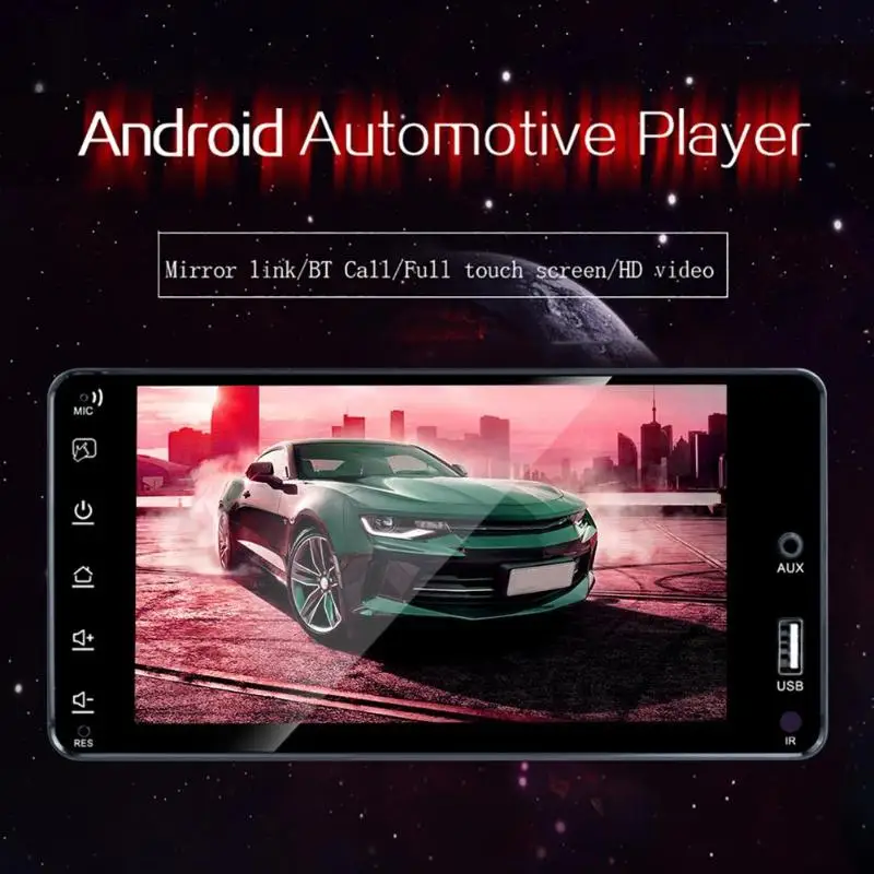RK-A6153C 7 в Android 8,1 1G+ 16G Автомобильный в тире стерео gps навигация Bluetooth 4,0 AM FM Радио мультимедийный плеер для Honda