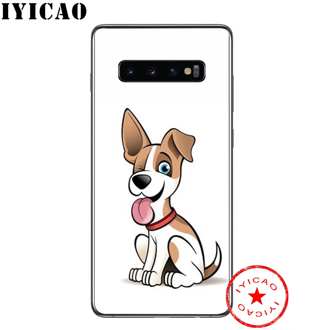 Мягкий чехол IYICAO с милой собакой для samsung Galaxy J8 J6 J4 Plus Prime A2 Core 2018 из ТПУ |