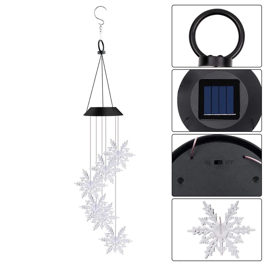 

Colorful Wind Chime Lights LED Solar Waterproof Spider Chime Light Outdoor Mobile Romantic Patio Garden Home Decoration Gift