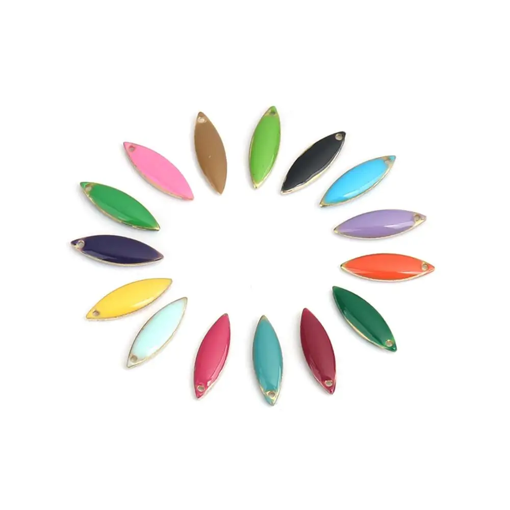 DoreenBeads Лидер продаж модные медные эмалированные блестки подвески латунный цвет