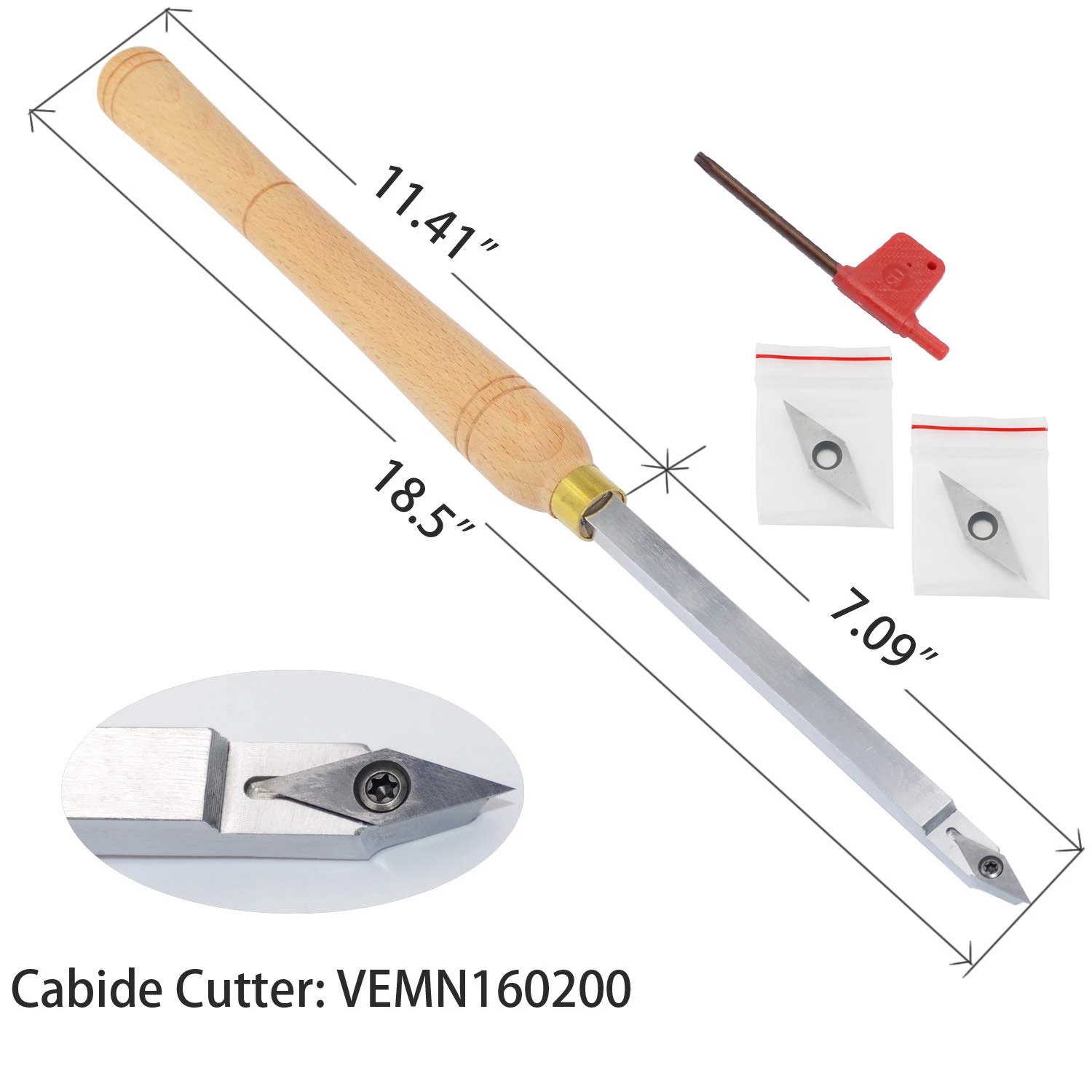 

Sharp Detailer Carbide Tipped Lathe Chisel Tool Bar Blades Gouge Skew Spear 35 deg With Diamond Carbide Insert Woodturning Tool