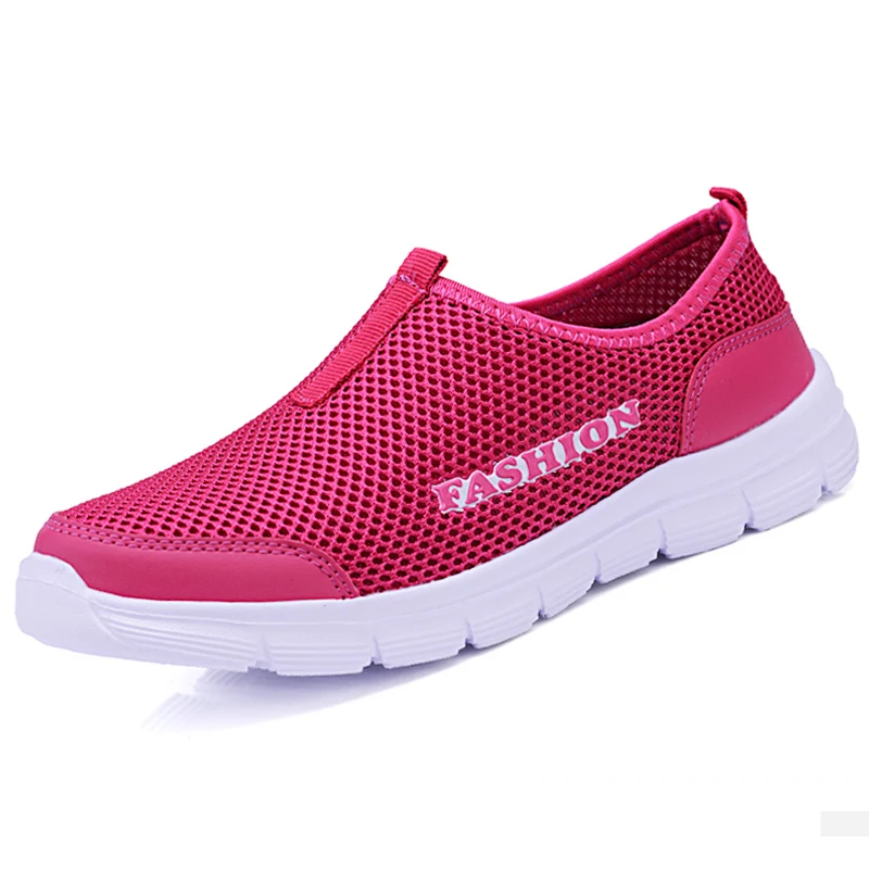 

2021 new women's shoes, breathable mesh shoes, lightweight, quick-drying and comfortable, ladies slip-on mules flat shoes