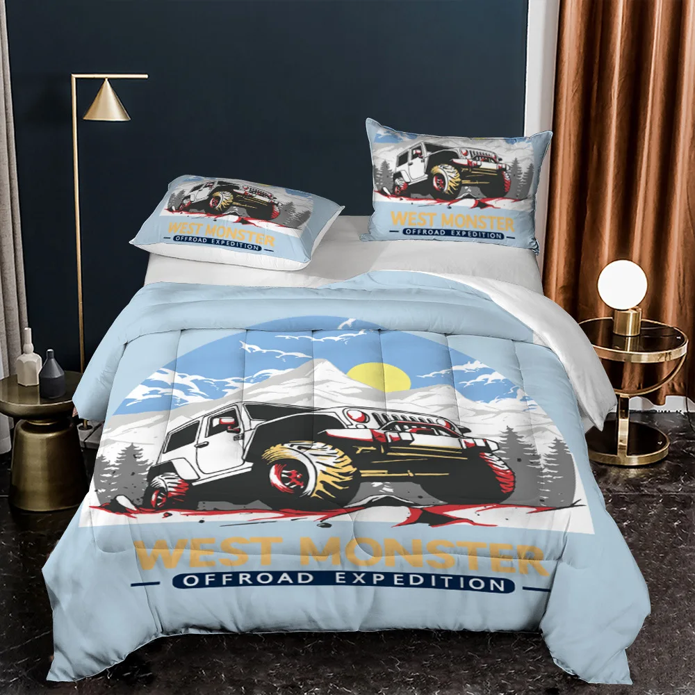 

3D Print Duvet Down Cotton Comforter World Classic Cars Summer Quilt Queen Size Thick Quilting Blanket Autumn Bedding Quilt Set