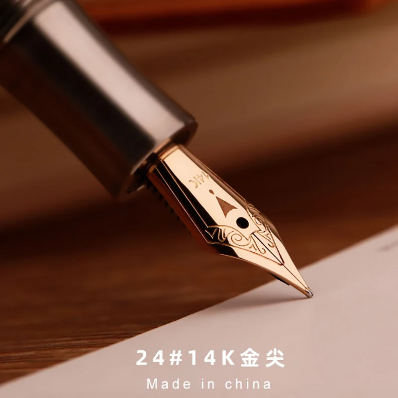 Перьевая ручка MAJOHN RS1 из титанового сплава металлическая восьмиугольная