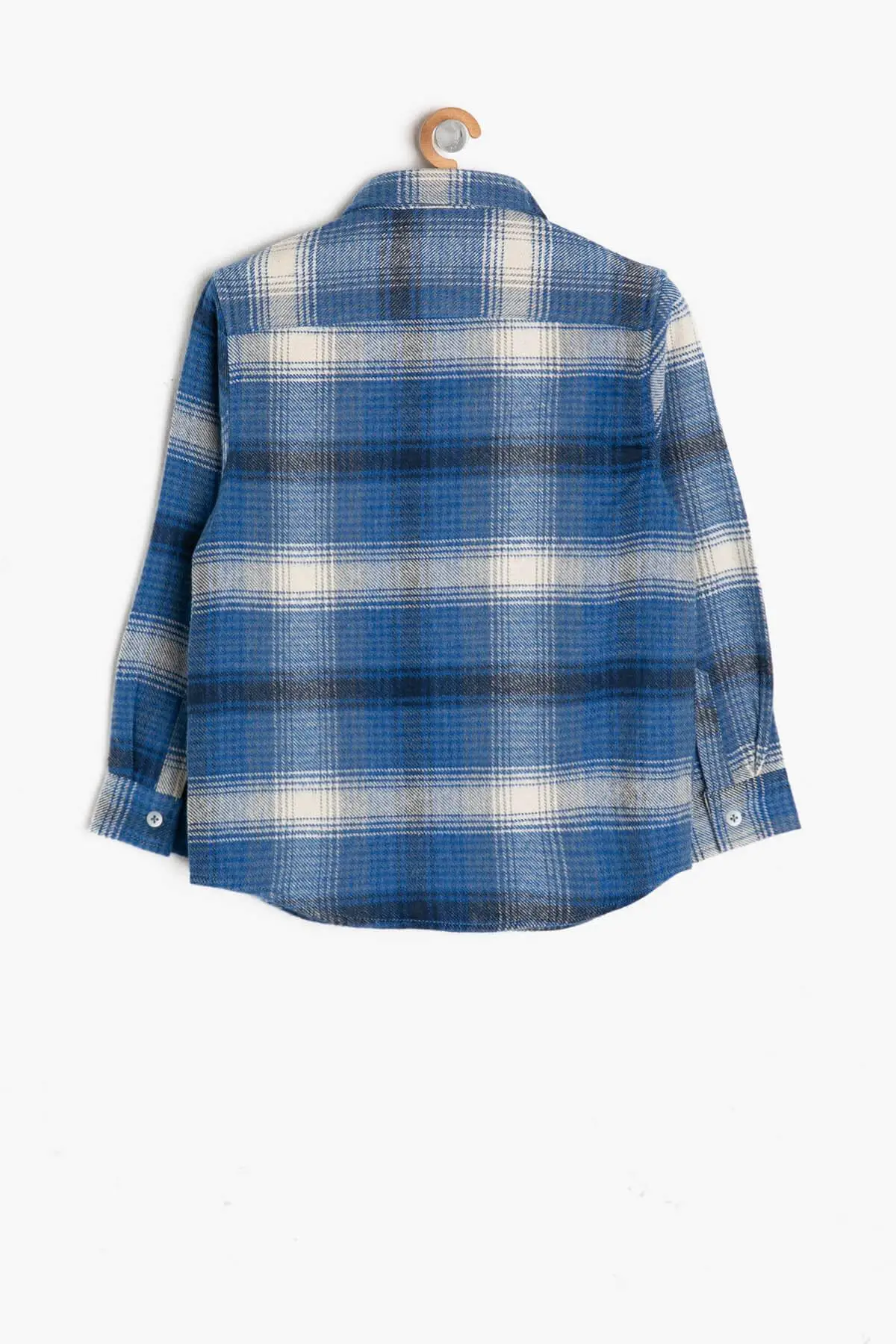 Koton Kids/темно синяя клетчатая рубашка для мальчиков| |