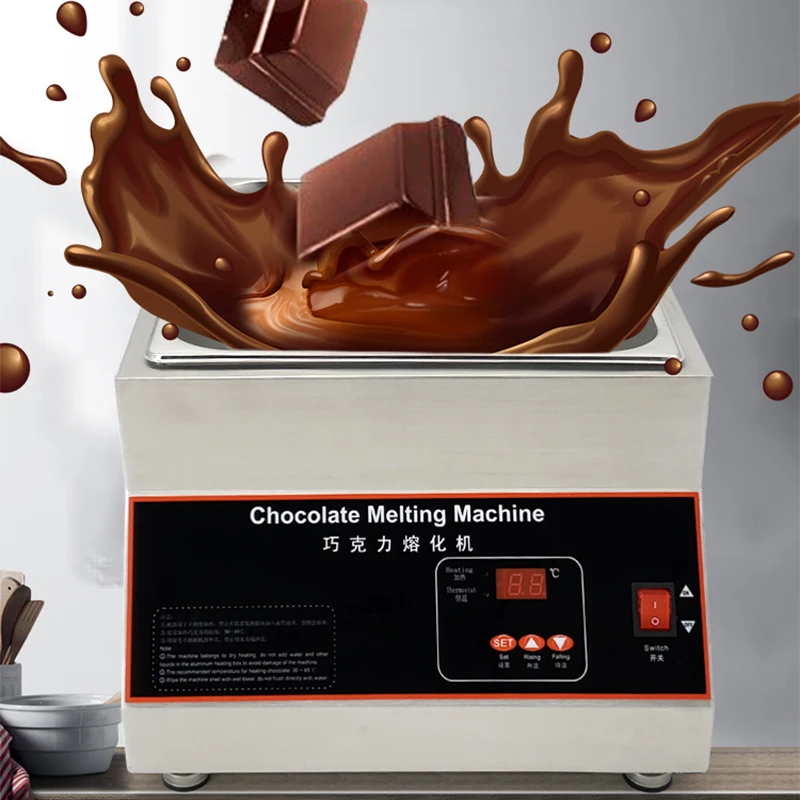 

10L Chocolate Melting Furnace Chocolate heating and melting pot constant temperature smelting machine double cylinder