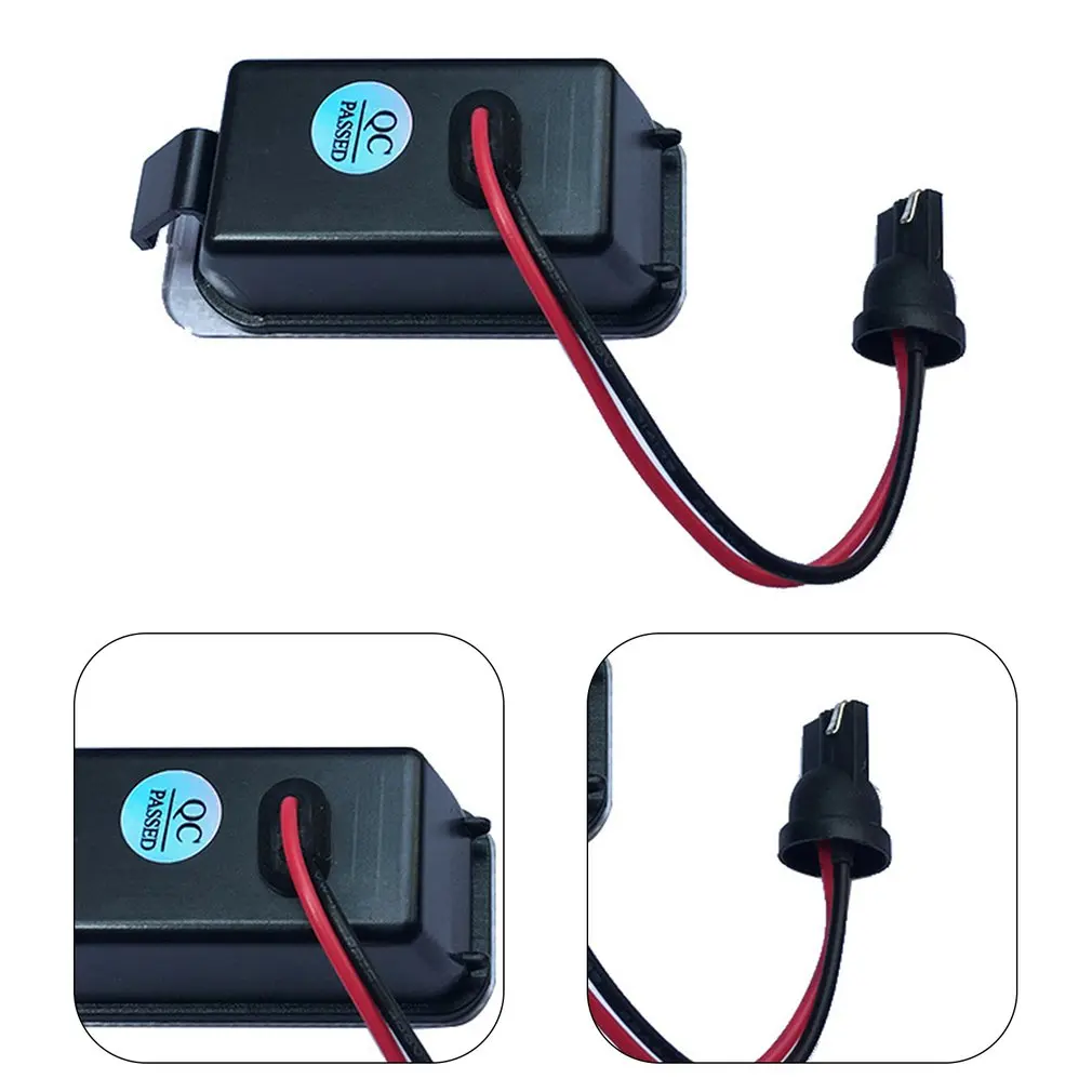 

2pcs/set License Plate Light Lamp Housing Parking Light Car Modification Replacement Part For Fiesta Focus Galaxy C-MAX