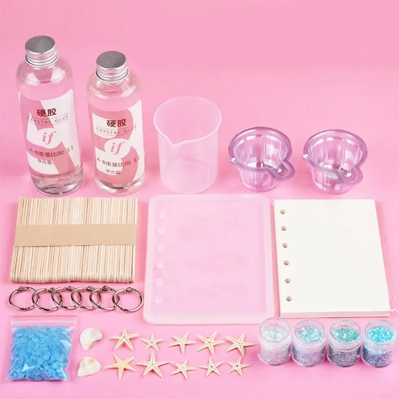 

1 Set Crystal Epoxy Resin Mold Notebook Casting Silicone Mould Handmade DIY Crafts Making Tools Kits