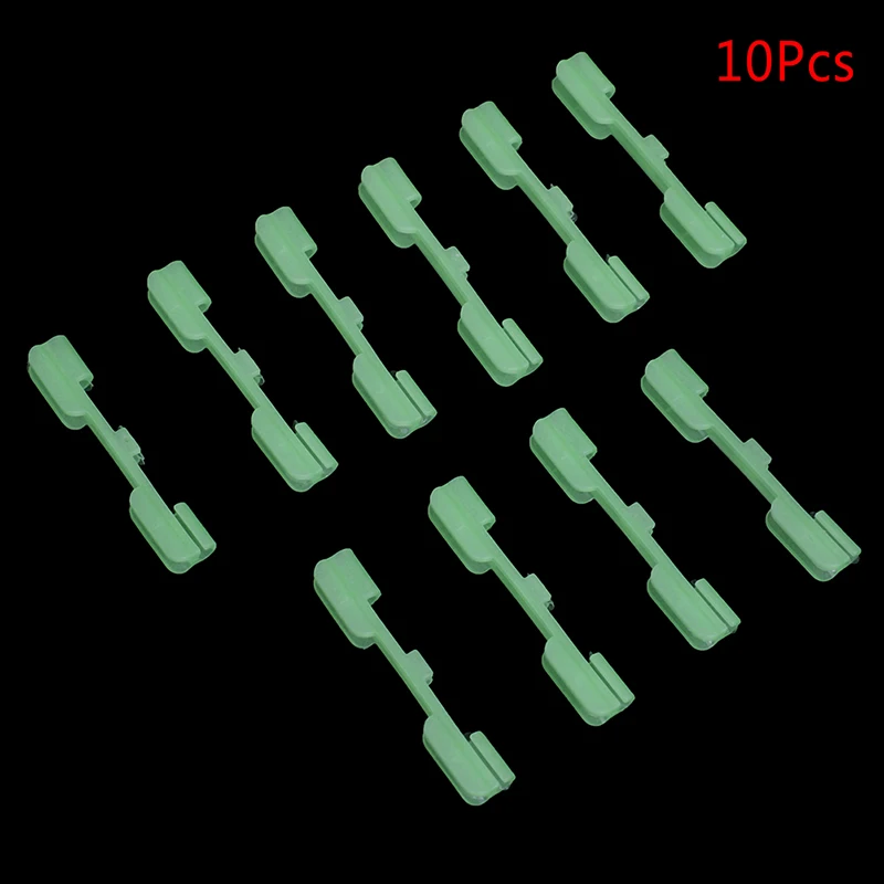 

10Pcs/lot ABS Night Fishing Float Tip Light Holder Luminous Effect Fishing Tackle Accessory Lure Light Stick Clip Card Holder