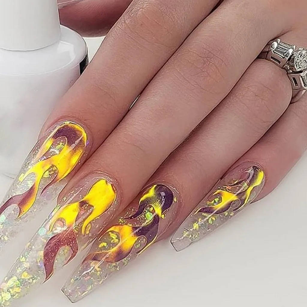 16 шт. новые дизайнерские наклейки для дизайна ногтей клейкая пленка декоративный