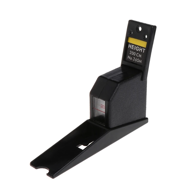 

P82C 200cm Stadiometer Black Wall Mounted Height Meter Growth Ruler CM Metric