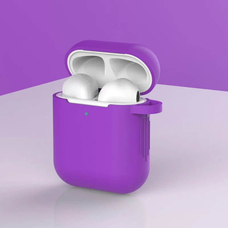 

Silicone Case For Apple Airpods 2/1 Cover Protective Earphone Case Headphones Cases Protective For Apple Airpods 1/2 Cover