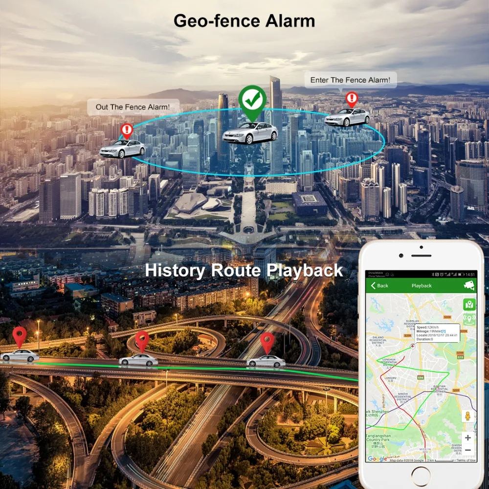 Автомобильный мини-GPS-трекер TooGee устройство для отслеживания автомобиля в режиме