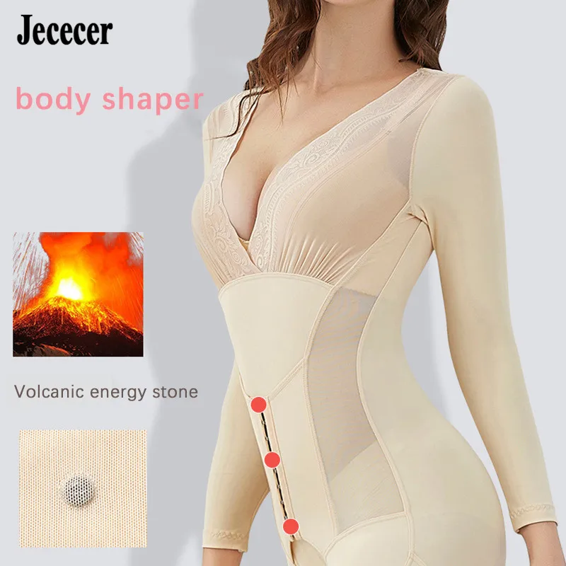 Полный корректирующий боди Утягивающее нижнее белье для женщин леггинсы рук