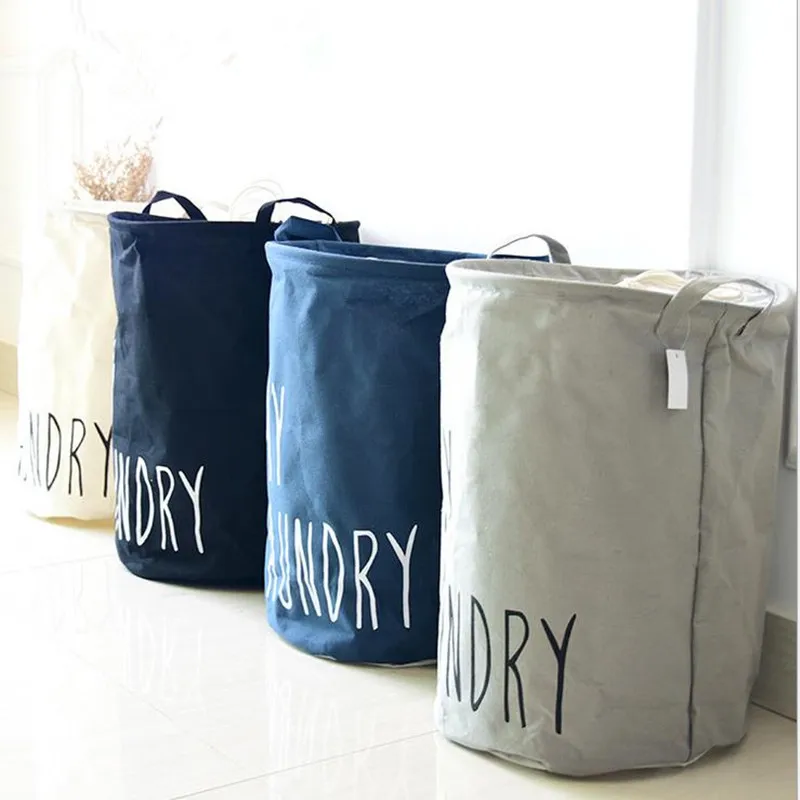 Складная корзина для белья из хлопка и льна большой емкости детей ведра игрушек