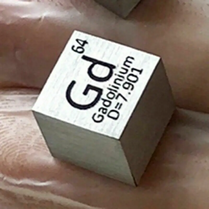 

10mm 99,99% Gadolinium Metall Wrfel geschnitzt Element Periodensystem