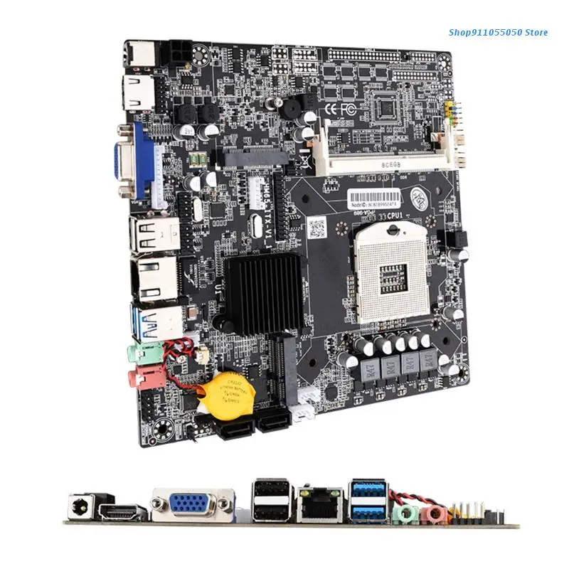 C5AB Industrial Board Hm65 High Speed SATA 3.0 Motherboard DDR3 Momory Slot 8G