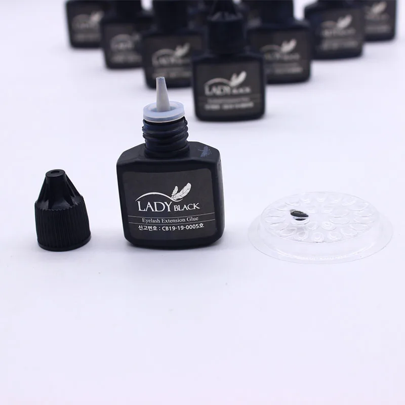 1 бутылка Дамский черный клей Корея наращивание ресниц 10 мл/бутылка с герметичной