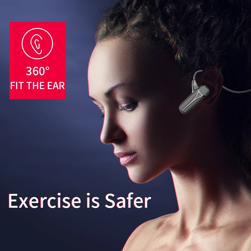 

Ear protection noise reduction sports waterproof bluetooth headset Bone Conduction Concept Headphones