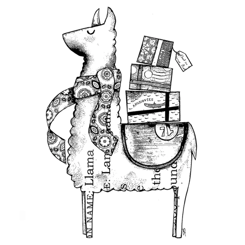 Набор прозрачных штампов в виде ламы восхитительные прозрачные штампы для