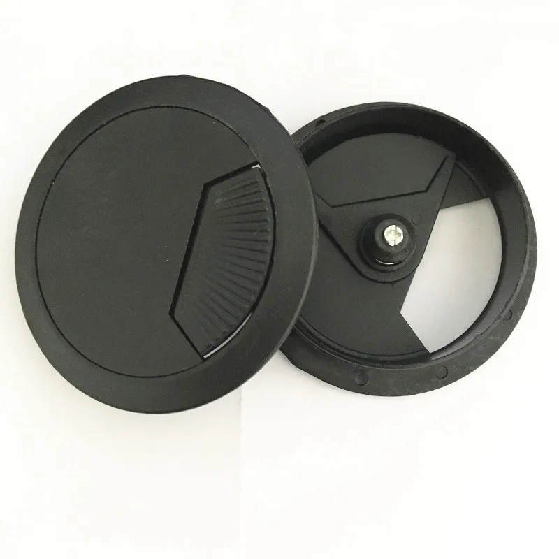 8 шт./лот 60 мм пластиковый ящик для компьютерного стола Пластиковый черный провод