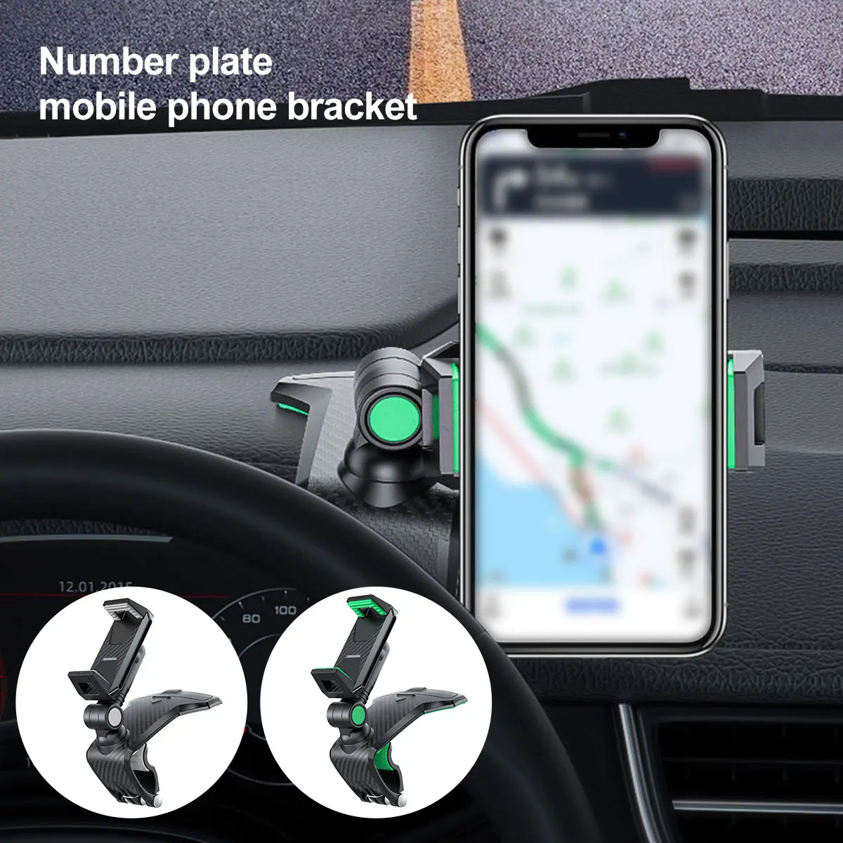 

Car Phone Holder 360 Degree Rotation Car Phone Mount Holder Clip Auto Dashboard Bracket Smartphone Support Stand Car Accessories