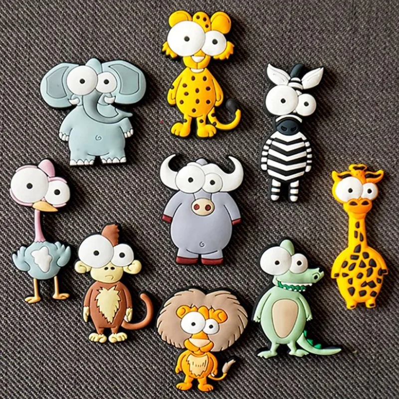 Магниты на холодильник в виде милых мультяшных животных зебры Слоник зоне магнит