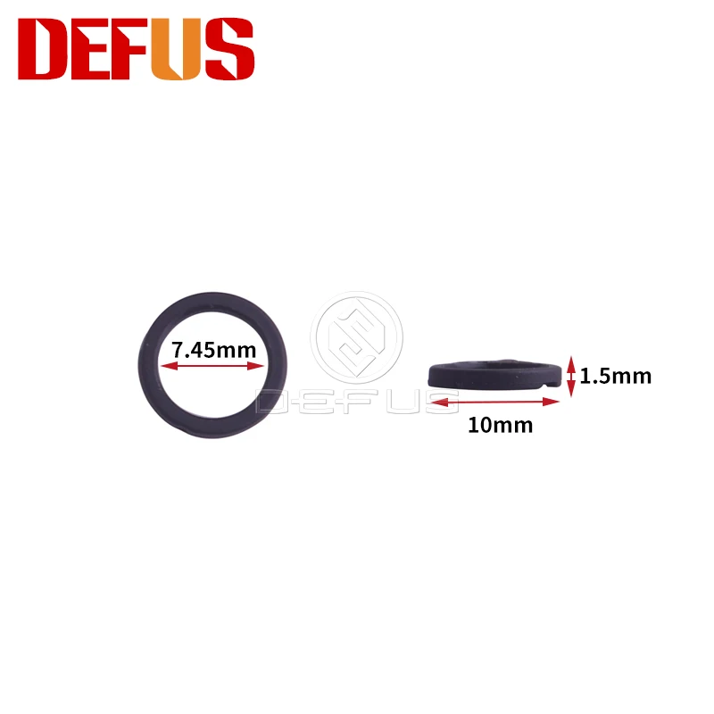 

DEFUS 50 шт. DF-P3001 10*1,5*7,45 мм комплекты для ремонта инжектора пластиковые уплотнительные прокладки подходят для Тойота AY-P3001 резины