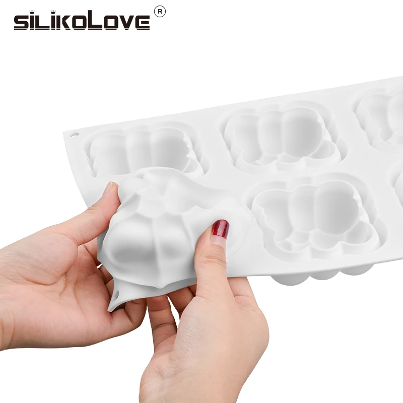 Силиконовые Формочки SILIKOLOVE для выпечки 3D форма мусса квадратные формы 6 полостей