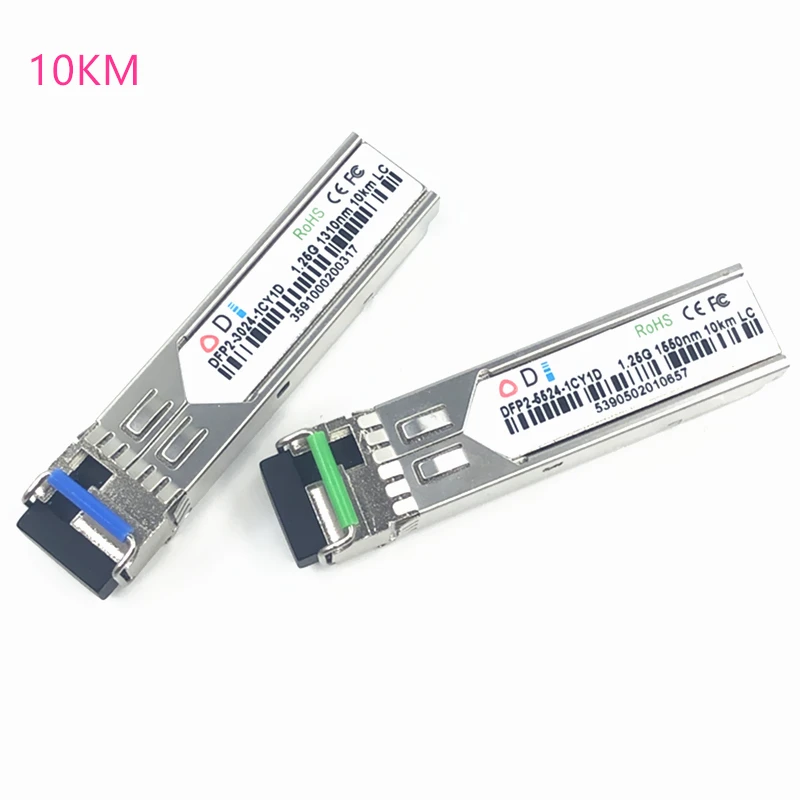 LC SFP волоконно-оптический модуль 1 25G 10/20/60/80/100 км 1310/1490/1550nm одиночный волоконный
