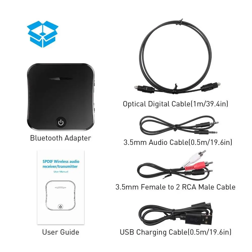 Hobbylan Bluetooth 5 0 аудио передатчик приемник CSR8675 Aptx HD адаптер оптический Toslink/3 мм AUX/SPDIF