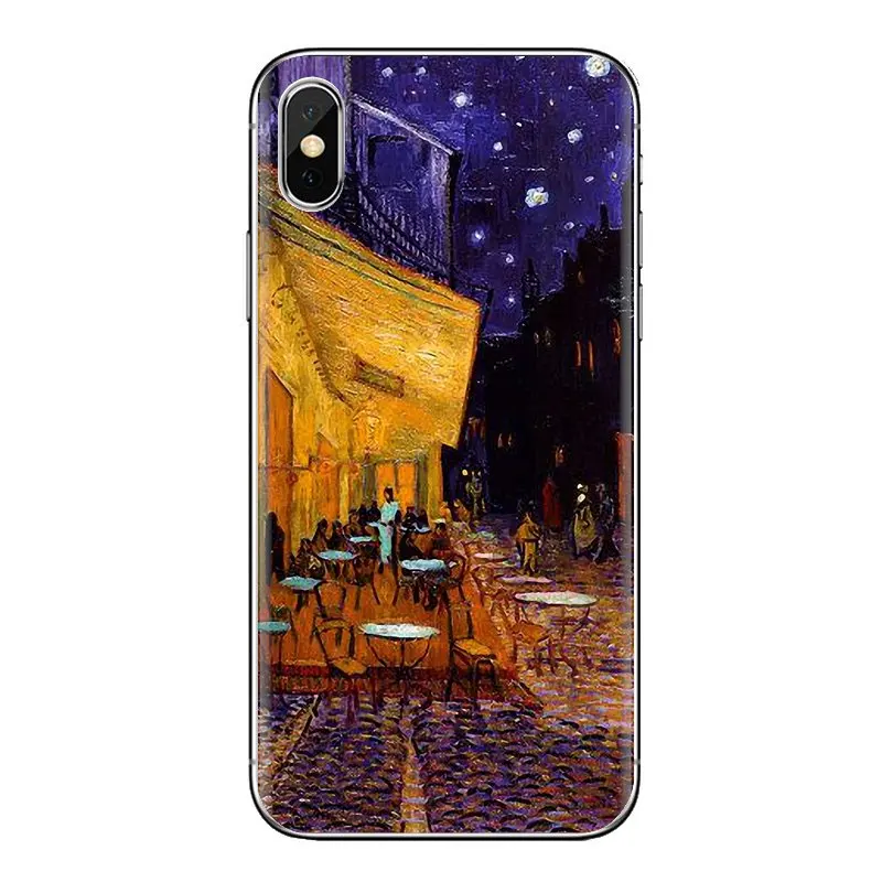 Прозрачный чехол из ТПУ для huawei mate Honor 4C 5C 5X6X7 7A 7C 8 9 10 8C 8X20 Lite Pro Vincent Van Gogh 1891 Звездная