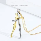 Модное Новое ожерелье для пар обнимающие влюбленные ожерелья для мужчин и женщин подарок на день Святого Валентина ювелирные изделия