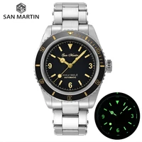 san martin mens retro luxury sapphire nh35yn55a movement diving watch automatic mechanical waterproof luminous 20bar watch