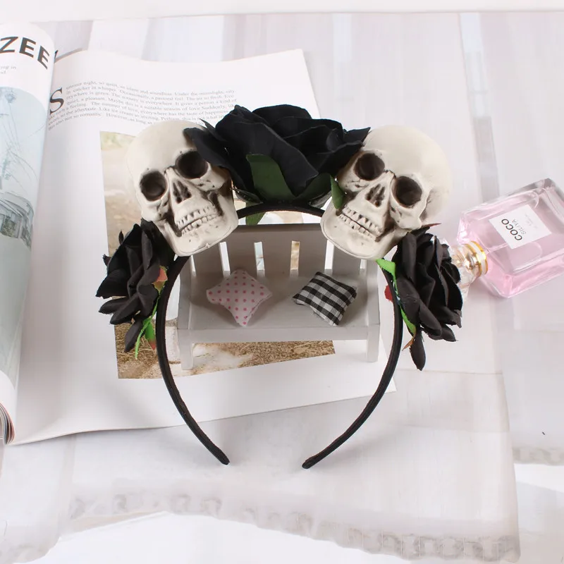 Головной убор с черепом головной обруч сетчатая повязка на голову аксессуары Vmpire