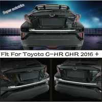 lapetus rear trunk cover tailgate trim hatch back door handle molding boot garnish strip kit fit for toyota c hr chr 2016 2020