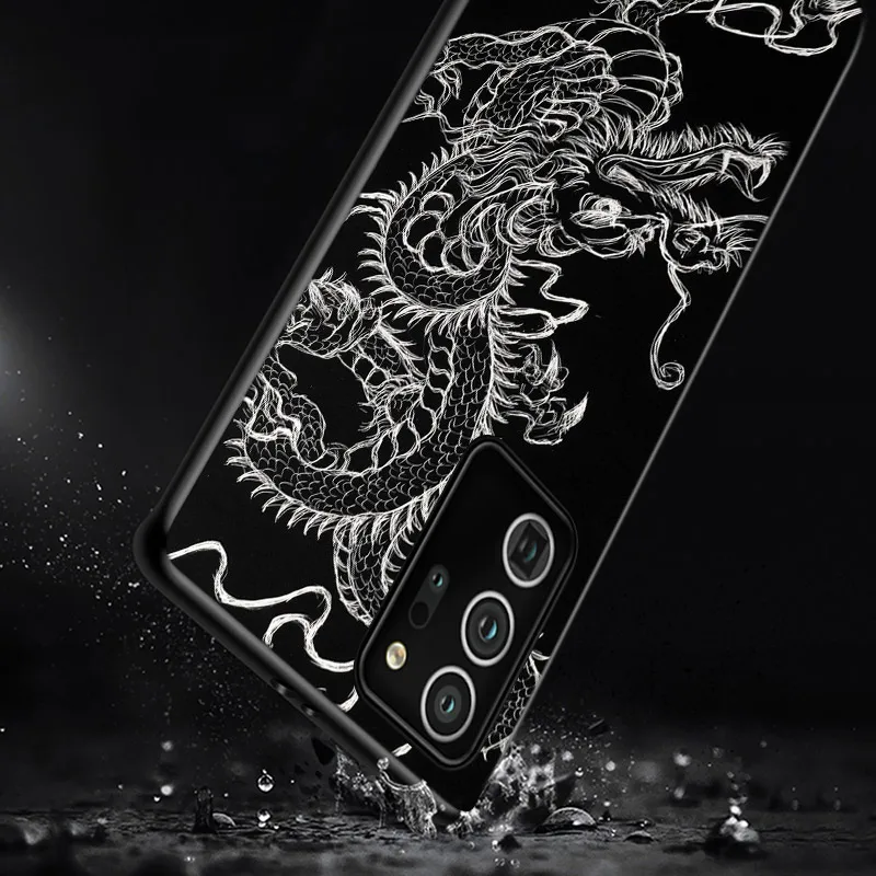 

Japanese Style Dragon For Samsung Galaxy S20Ultra S20 Plus S10 Lite A01 A11 A21 A21S A31 A41 A42 A51 A71 A81 UW Phone Case