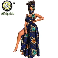 african print dresses for women sleeveless plus size floral evening maxi dress with match print headwarps and mast s2125011
