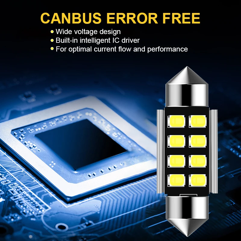 2x Dome Festoon 36mm Error free License Number Plate Light For Mercedes Benz W208 W209 W203 W169 W210 W211 W212 AMG CLK | Автомобили и