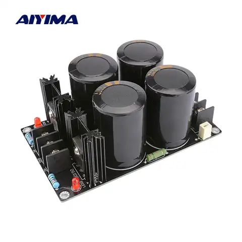 Источник питания с фильтром выпрямителя AIYIMA, 10000 А, 63 в, мкФ, для усилителя звука динамика, двойная аудиоплата 24 В, для домашнего кинотеатра «с...