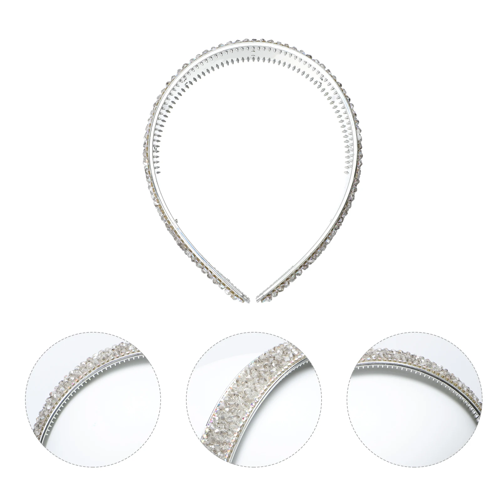 

1 шт. широкосторонняя повязка разы из бисера изящный женский аксессуар для волос