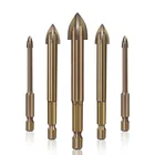 8 размеров, эффективный Универсальный сверлильный инструмент из цементированного карбида, сверло для открытия отверстий в керамической кирпичной стене, электроинструменты, аксессуары