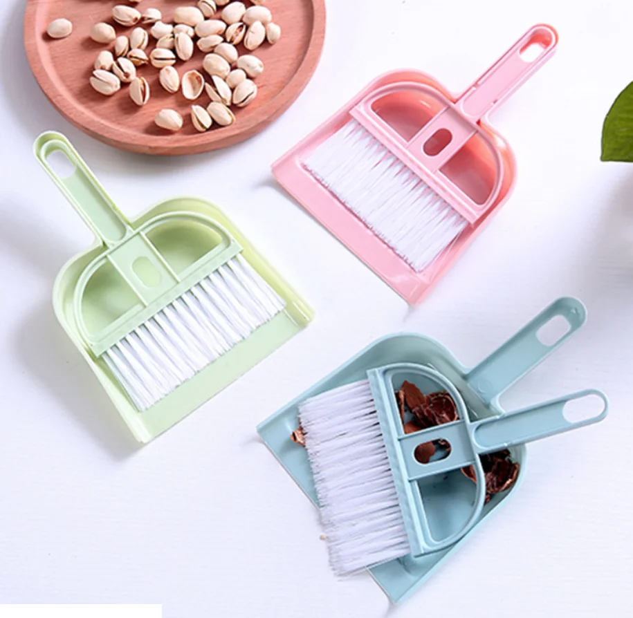 Мини Настольная щетка Веник клавиатура для рабочего стола подметка набор из двух