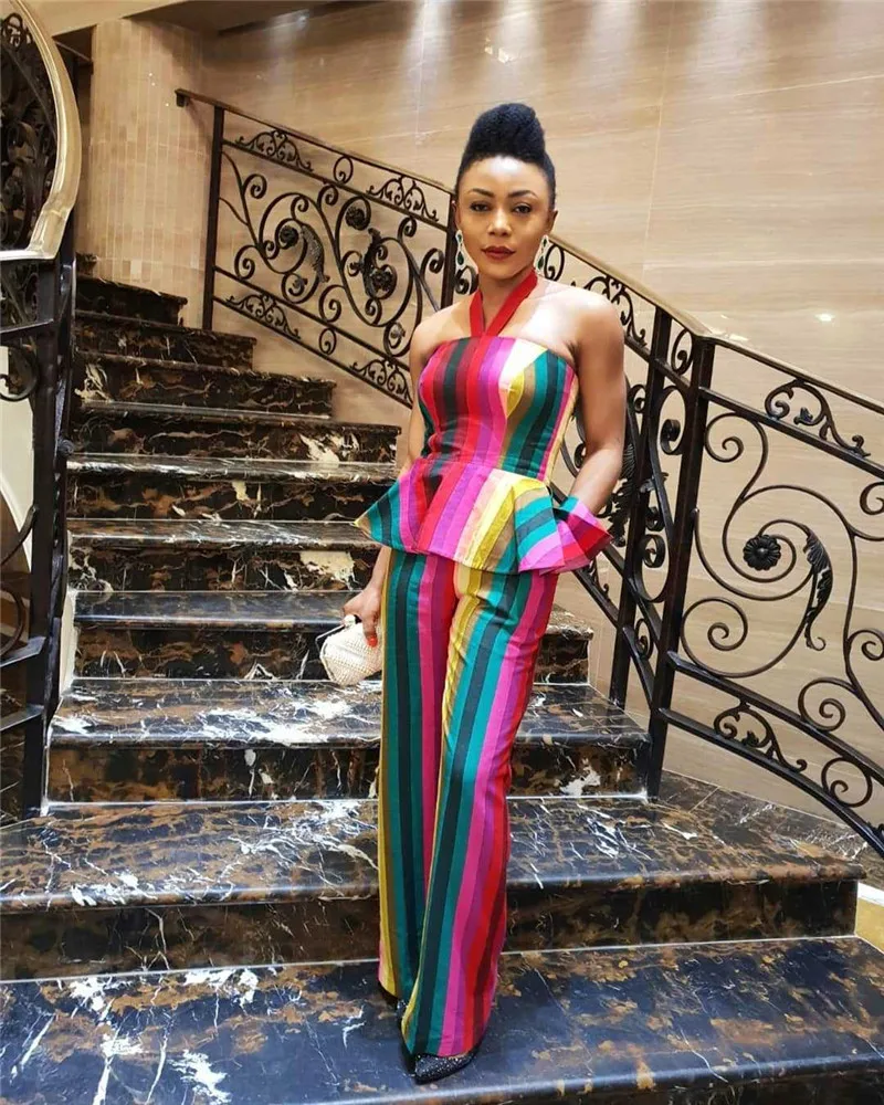 Женский праздничный костюм из двух предметов комплект укороченный топ и брюки